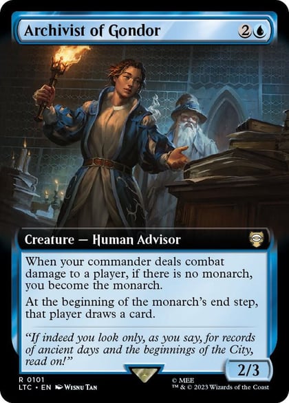 Archivist of Gondor (Extended Art), Commander: The Lord of the Rings: Tales of Middle-earth 101