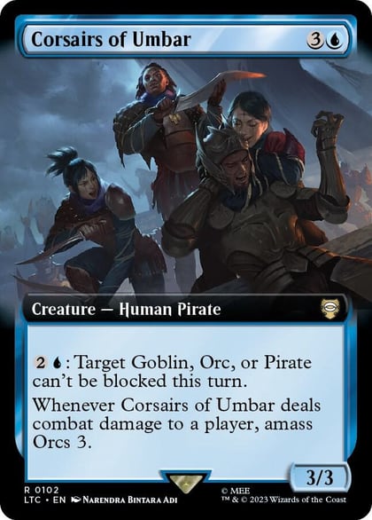 Corsairs of Umbar (Extended Art), Commander: The Lord of the Rings: Tales of Middle-earth 102