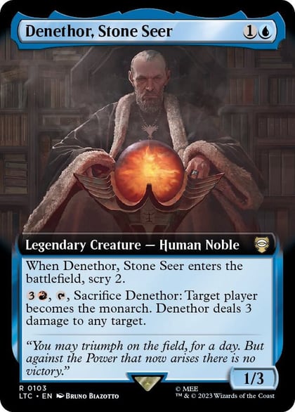 Denethor, Stone Seer (Extended Art), Commander: The Lord of the Rings: Tales of Middle-earth 103