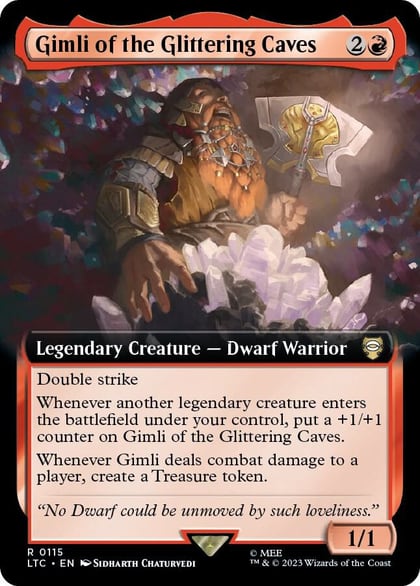 Gimli of the Glittering Caves (Extended Art), Commander: The Lord of the Rings: Tales of Middle-earth 115