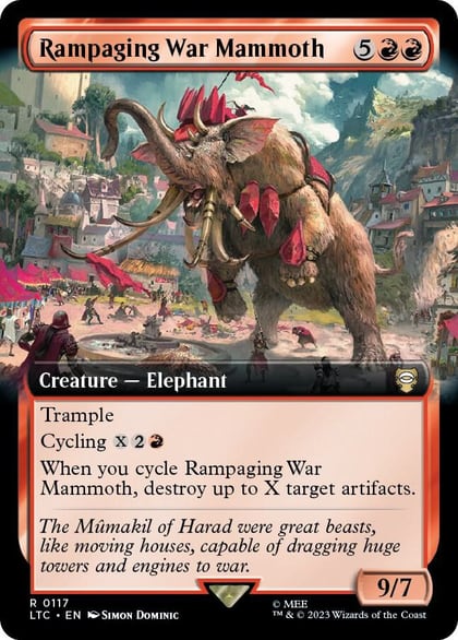 Rampaging War Mammoth (Extended Art), Commander: The Lord of the Rings: Tales of Middle-earth 117