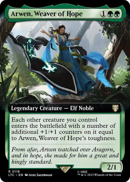 Arwen, Weaver of Hope (Extended Art), Commander: The Lord of the Rings: Tales of Middle-earth 118