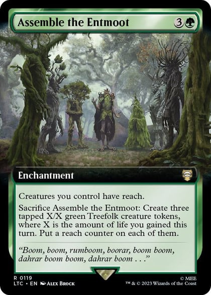 Assemble the Entmoot (Extended Art), Commander: The Lord of the Rings: Tales of Middle-earth 119