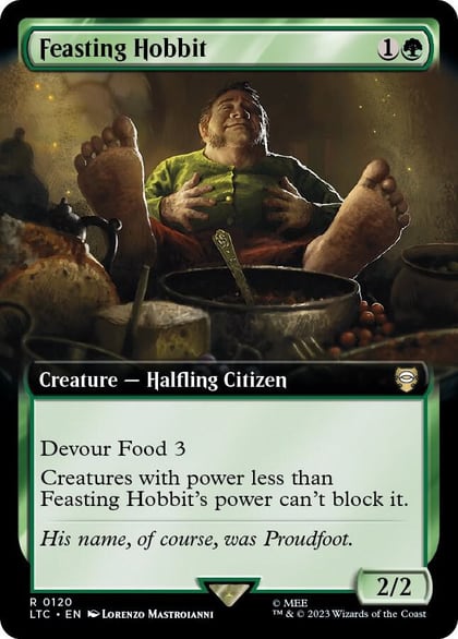 Feasting Hobbit (Extended Art), Commander: The Lord of the Rings: Tales of Middle-earth 120