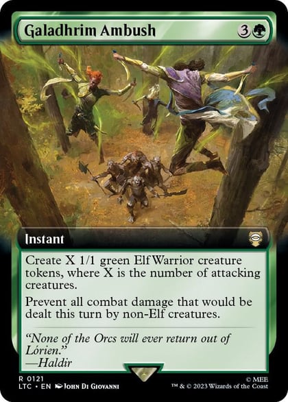 Galadhrim Ambush (Extended Art), Commander: The Lord of the Rings: Tales of Middle-earth 121