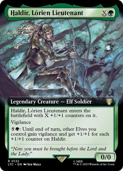 Haldir, Lorien Lieutenant (Extended Art), Commander: The Lord of the Rings: Tales of Middle-earth 122
