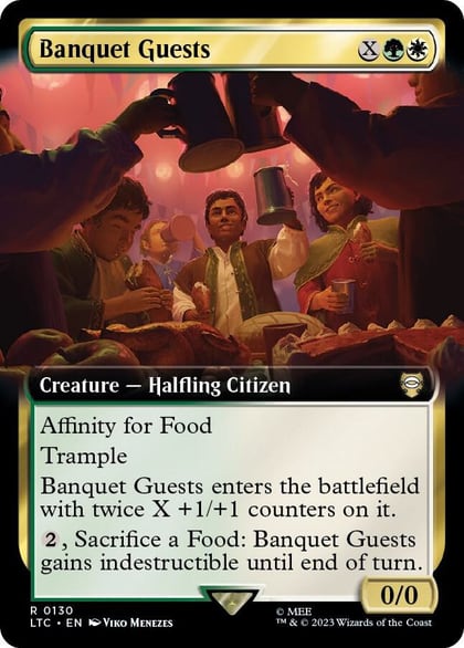 Banquet Guests (Extended Art), Commander: The Lord of the Rings: Tales of Middle-earth 130