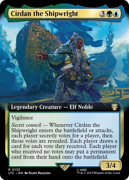 Cirdan the Shipwright (Extended Art), Commander: The Lord of the Rings: Tales of Middle-earth 133