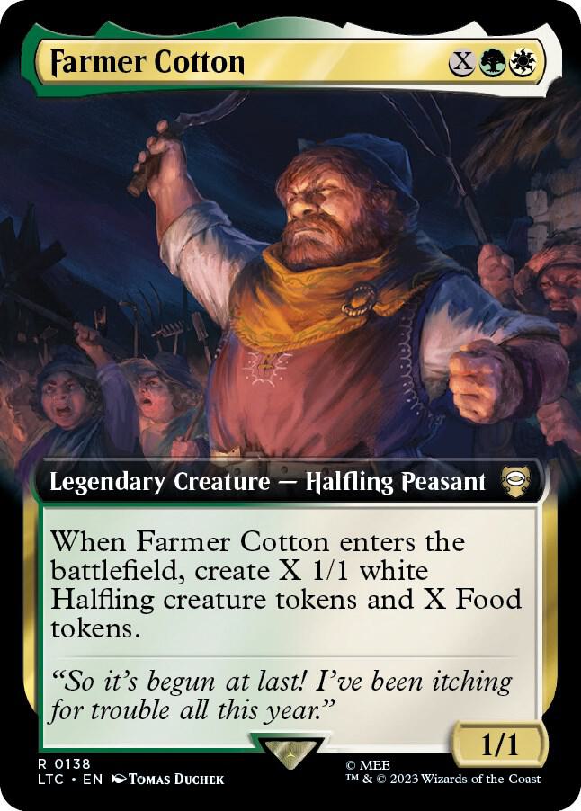 Farmer Cotton (Extended Art), Commander: The Lord of the Rings: Tales of Middle-earth 138