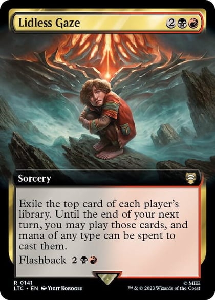 Lidless Gaze (Extended Art), Commander: The Lord of the Rings: Tales of Middle-earth 141