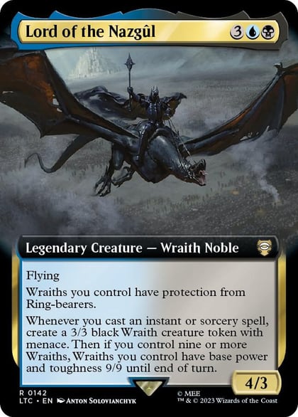Lord of the Nazgul (Extended Art), Commander: The Lord of the Rings: Tales of Middle-earth 142