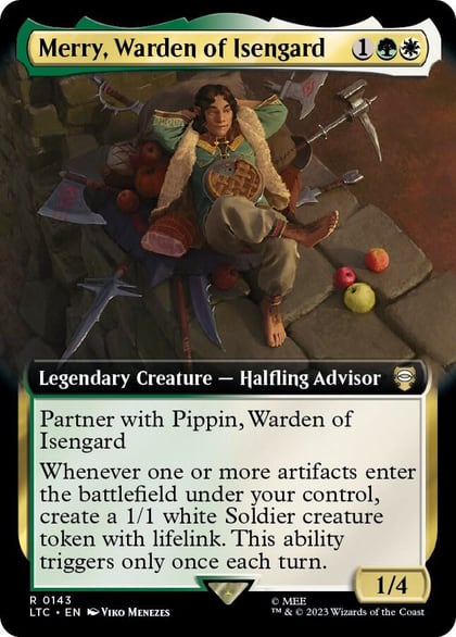 Merry, Warden of Isengard (Extended Art), Commander: The Lord of the Rings: Tales of Middle-earth 143