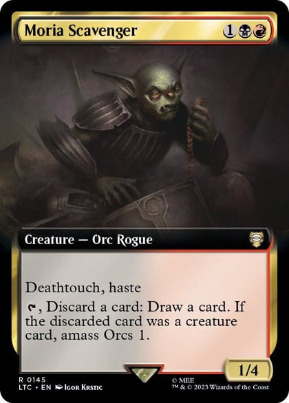 Moria Scavenger (Extended Art), Commander: The Lord of the Rings: Tales of Middle-earth 145