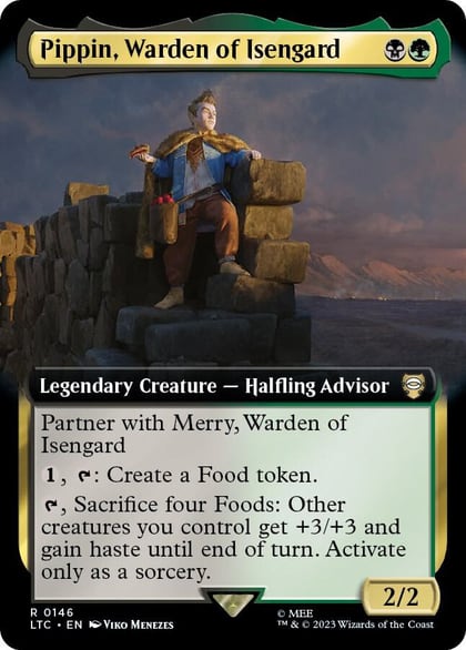 Pippin, Warden of Isengard (Extended Art), Commander: The Lord of the Rings: Tales of Middle-earth 146