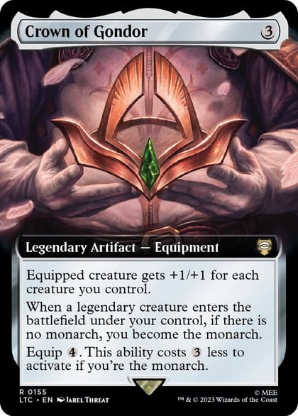 Crown of Gondor (Extended Art), Commander: The Lord of the Rings: Tales of Middle-earth 155