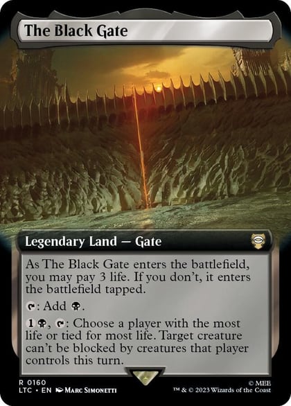 The Black Gate (Extended Art), Commander: The Lord of the Rings: Tales of Middle-earth 160
