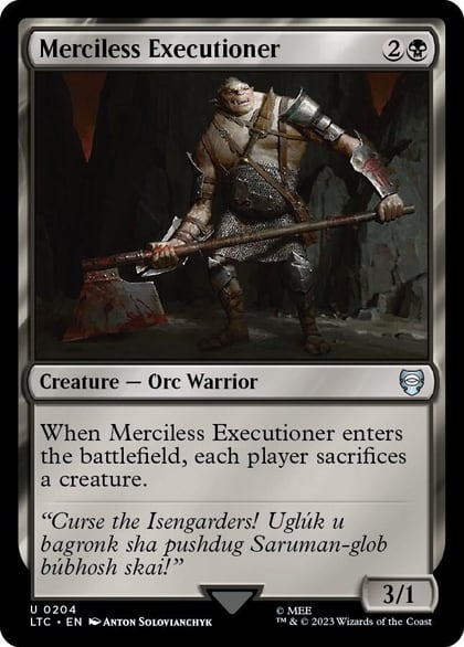 Merciless Executioner, Commander: The Lord of the Rings: Tales of Middle-earth 204