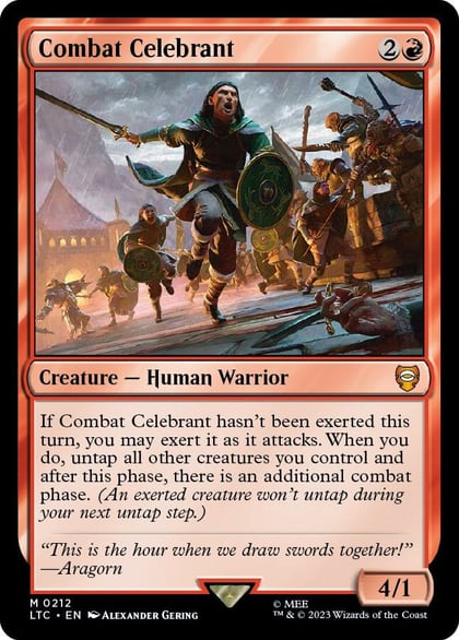 Combat Celebrant, Commander: The Lord of the Rings: Tales of Middle-earth 212