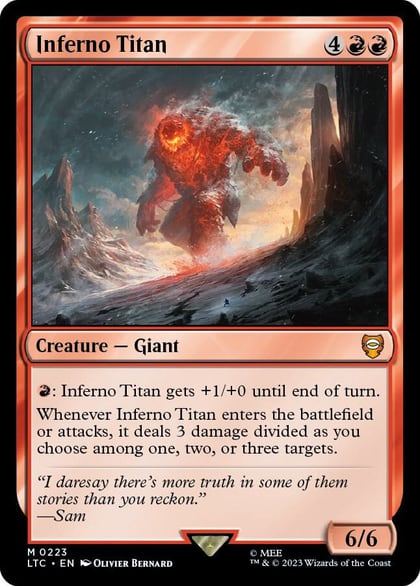 Inferno Titan, Commander: The Lord of the Rings: Tales of Middle-earth 223