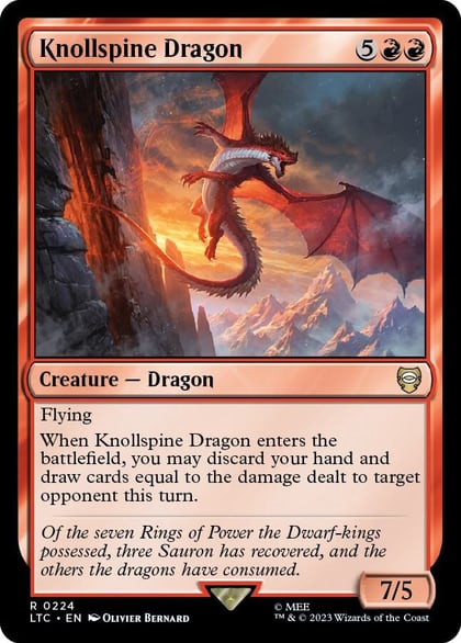 Knollspine Dragon, Commander: The Lord of the Rings: Tales of Middle-earth 224