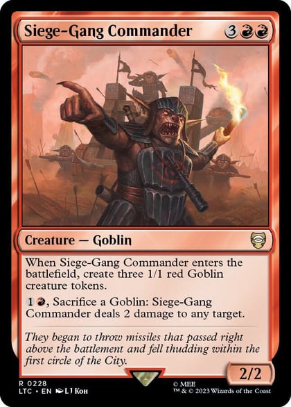 Siege-Gang Commander, Commander: The Lord of the Rings: Tales of Middle-earth 228