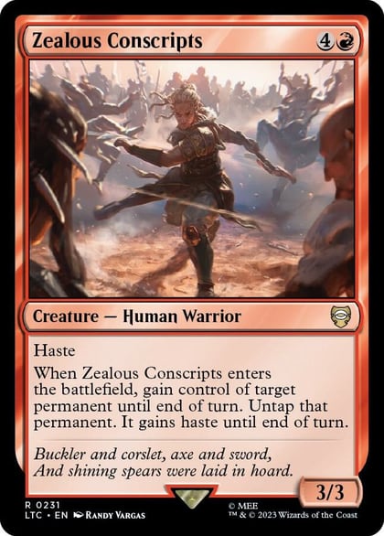 Zealous Conscripts, Commander: The Lord of the Rings: Tales of Middle-earth 231