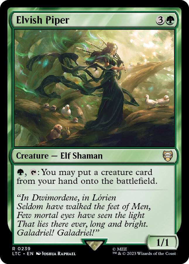 Elvish Piper, Commander: The Lord of the Rings: Tales of Middle-earth 239