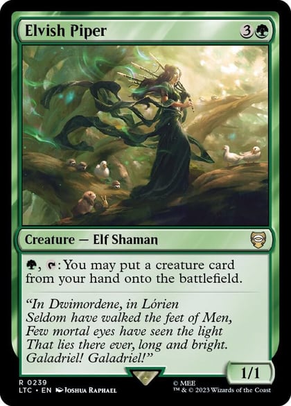 Elvish Piper, Commander: The Lord of the Rings: Tales of Middle-earth 239