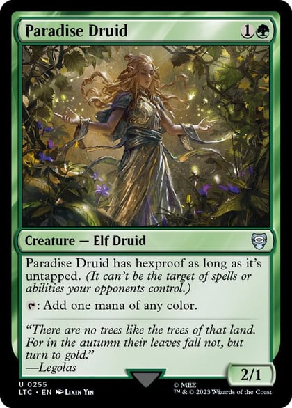 Paradise Druid, Commander: The Lord of the Rings: Tales of Middle-earth 255