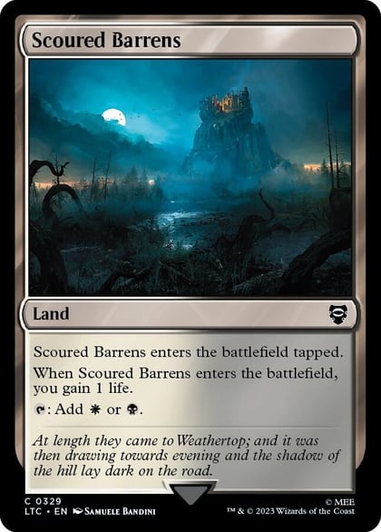 Scoured Barrens, Commander: The Lord of the Rings: Tales of Middle-earth 329