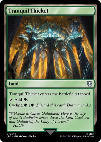 Tranquil Thicket, Commander: The Lord of the Rings: Tales of Middle-earth 341