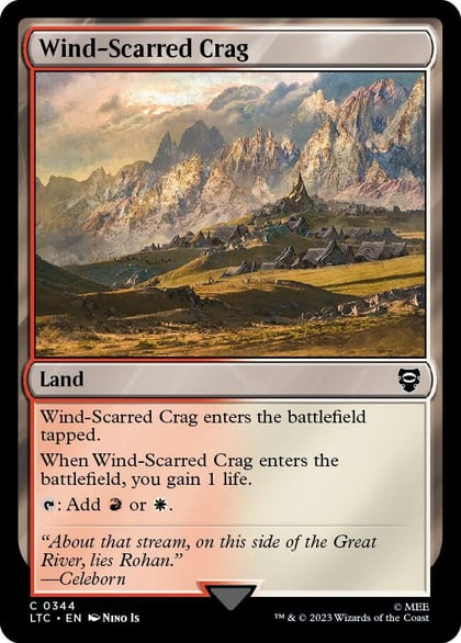 Wind-Scarred Crag, Commander: The Lord of the Rings: Tales of Middle-earth 344