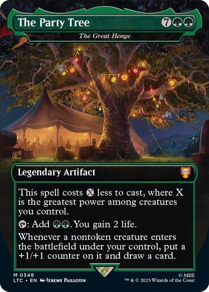 The Party Tree - The Great Henge (Borderless), Commander: The Lord of the Rings: Tales of Middle-earth 348