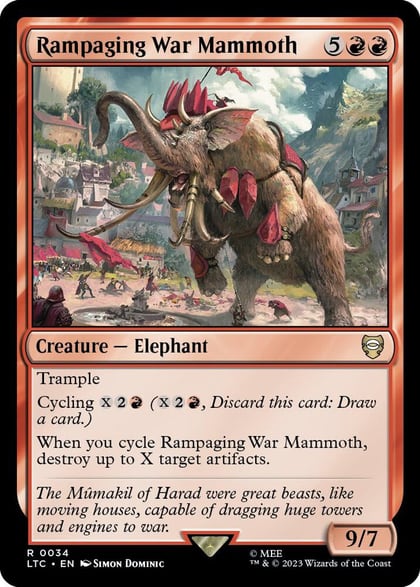 Rampaging War Mammoth, Commander: The Lord of the Rings: Tales of Middle-earth 34