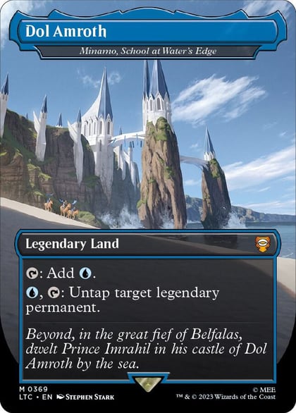 Dol Amroth - Minamo, School at Water's Edge (Borderless), Commander: The Lord of the Rings: Tales of Middle-earth 369