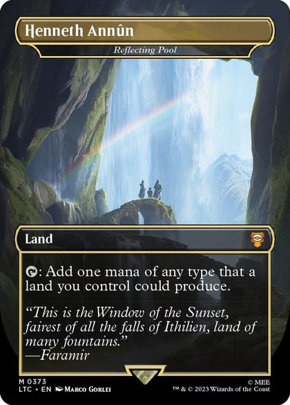 Henneth Annun - Reflecting Pool (Borderless), Commander: The Lord of the Rings: Tales of Middle-earth 373