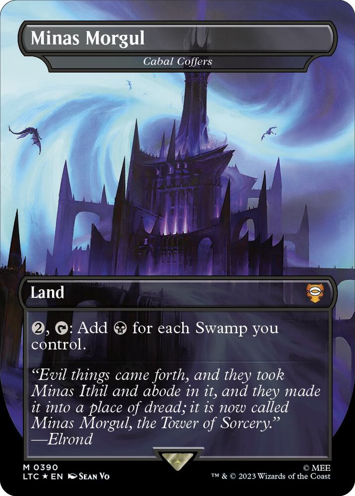 Minas Morgul - Cabal Coffers (Borderless) (Surge Foil), Commander: The Lord of the Rings: Tales of Middle-earth 390