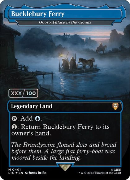 Bucklebury Ferry - Oboro, Palace in the Clouds (Borderless) (Serial Numbered), Commander: The Lord of the Rings: Tales of Middle-earth 401