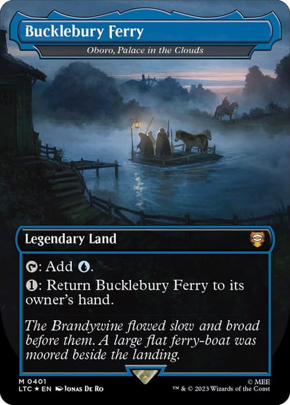 Bucklebury Ferry - Oboro, Palace in the Clouds (Borderless) (Surge Foil), Commander: The Lord of the Rings: Tales of Middle-earth 401