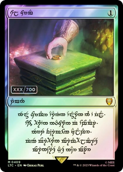 Sol Ring - Dwarven (0409) (Serial Numbered), Commander: The Lord of the Rings: Tales of Middle-earth 409