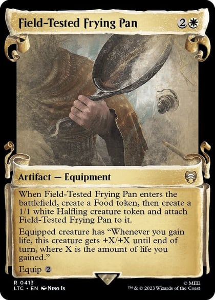 Field-Tested Frying Pan (Showcase Scrolls), Commander: The Lord of the Rings: Tales of Middle-earth 413