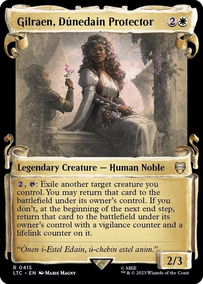 Gilraen, Dunedain Protector (Showcase Scrolls), Commander: The Lord of the Rings: Tales of Middle-earth 415