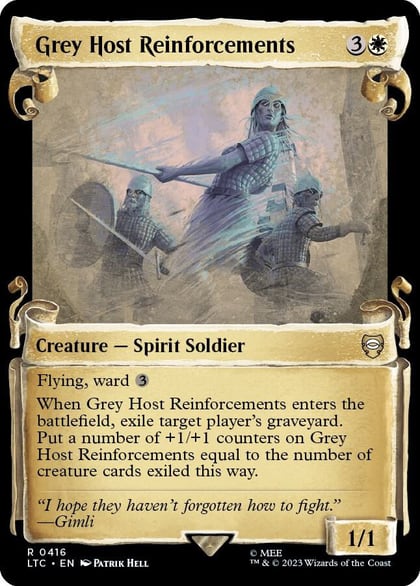 Grey Host Reinforcements (Showcase Scrolls), Commander: The Lord of the Rings: Tales of Middle-earth 416