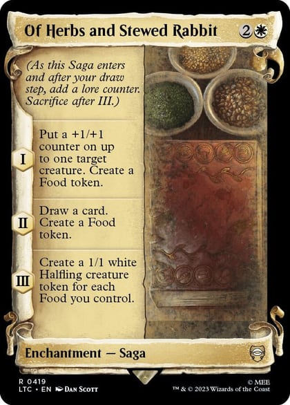 Of Herbs and Stewed Rabbit (Showcase Scrolls), Commander: The Lord of the Rings: Tales of Middle-earth 419