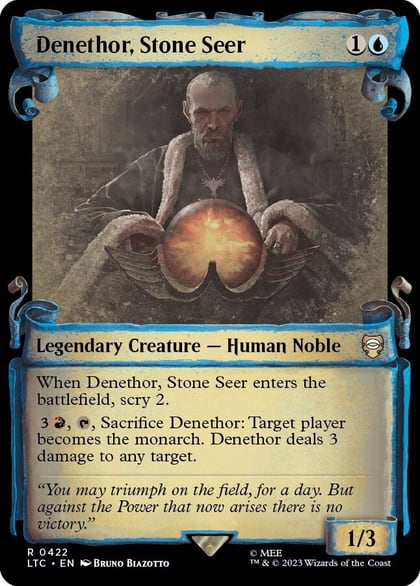 Denethor, Stone Seer (Showcase Scrolls), Commander: The Lord of the Rings: Tales of Middle-earth 422