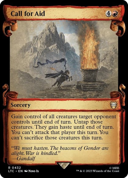 Call for Aid (Showcase Scrolls), Commander: The Lord of the Rings: Tales of Middle-earth 432