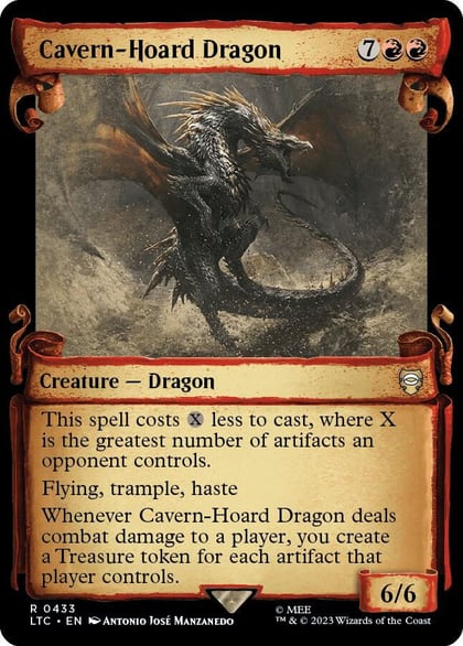 Cavern-Hoard Dragon (Showcase Scrolls), Commander: The Lord of the Rings: Tales of Middle-earth 433