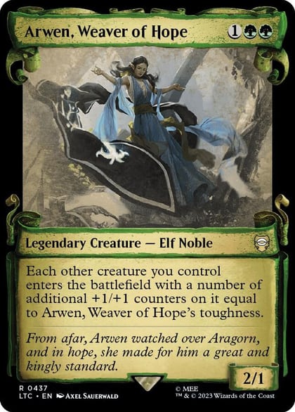 Arwen, Weaver of Hope (Showcase Scrolls), Commander: The Lord of the Rings: Tales of Middle-earth 437
