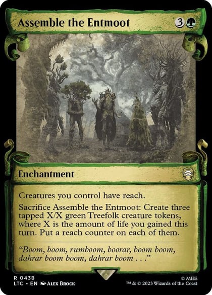 Assemble the Entmoot (Showcase Scrolls), Commander: The Lord of the Rings: Tales of Middle-earth 438