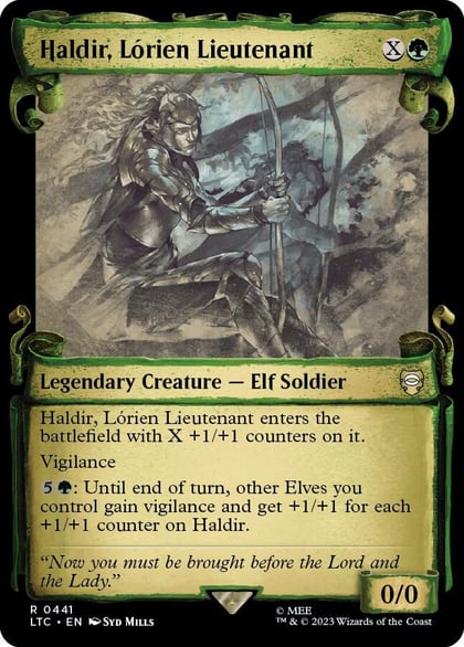 Haldir, Lorien Lieutenant (Showcase Scrolls), Commander: The Lord of the Rings: Tales of Middle-earth 441